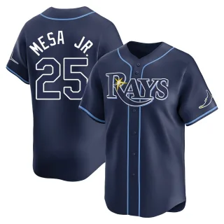 Men's Limited Navy Victor Mesa Jr. Tampa Bay Rays Away Jersey