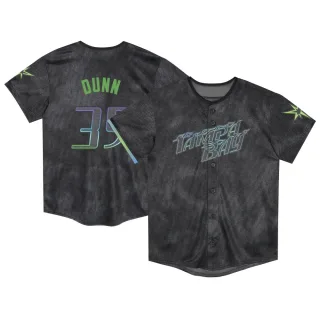 Toddler Limited Charcoal Oliver Dunn Tampa Bay Rays 2024 City Connect Jersey