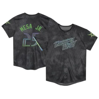 Toddler Limited Charcoal Victor Mesa Jr. Tampa Bay Rays 2024 City Connect Jersey