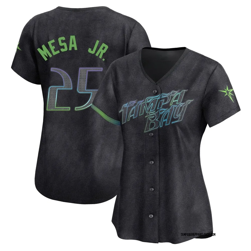Women's Limited Charcoal Victor Mesa Jr. Tampa Bay Rays 2024 City Connect Jersey