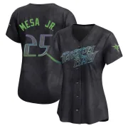Women's Limited Charcoal Victor Mesa Jr. Tampa Bay Rays 2024 City Connect Jersey