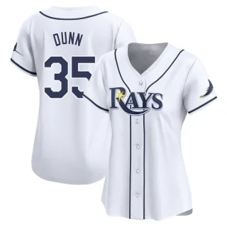 Women's Limited White Oliver Dunn Tampa Bay Rays Home Jersey