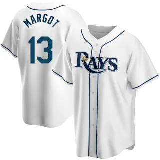 Youth Replica White Manuel Margot Tampa Bay Rays Home Jersey