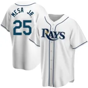 Youth Replica White Victor Mesa Jr. Tampa Bay Rays Home Jersey